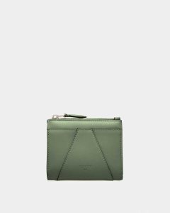 Bally Axeel Leather Wallet Green | NHIZP8304