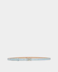 Bally B-Chain Belt Leather Belt Blue | NGCHA5078