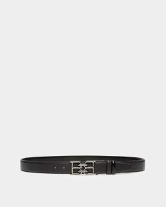 Bally B-Chain Leather 35mm Belt Black | PSACB1765
