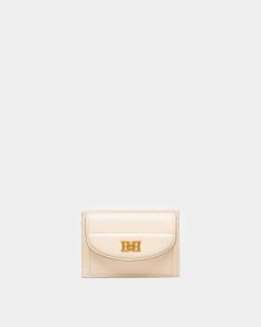 Bally Belky Leather Card Holder White | YWPOF3981