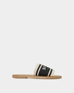 Bally Bianka Flat Fabric Slides Multicolor | KDBNV0572