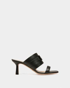 Bally Ella Leather Sandals Black | UTYSE4126