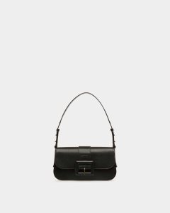 Bally Jadha Leather Shoulder Bag Black | FLWVQ3146