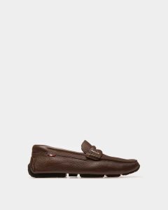 Bally Pavel Leather Drivers Brown | USZPQ4672
