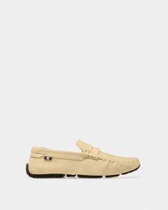 Bally Pier Leather Drivers Beige | DQEVB3069
