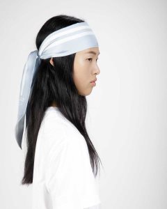 Bally Printed Bandeau Scarf Blue | IBOTR3740