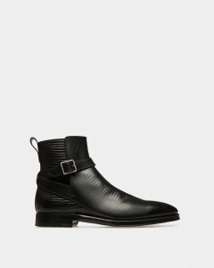Bally Scaviel Leather Boots Black | ECBID3057