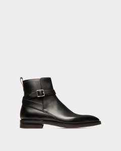 Bally Scaviel Leather Boots Black | YUOMZ3475