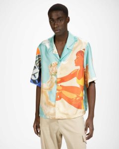 Bally Silk Bowling Shirt Multicolor | KNQVC5814